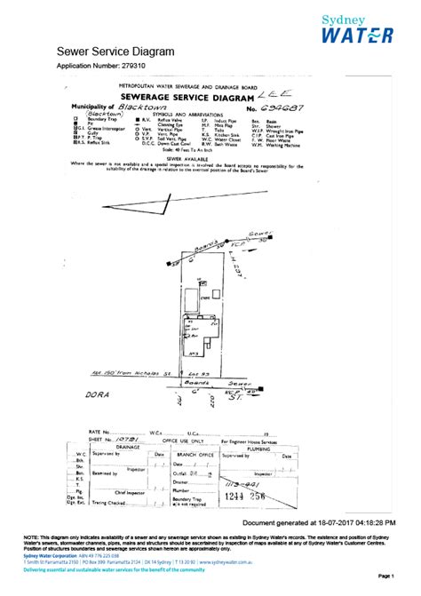 sydney water sewer diagram - Nelly Simmer