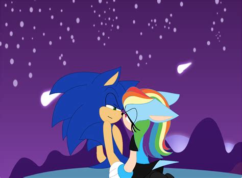 Sondash shooting stars | Cute anime chibi, Rainbow dash, Sonic fan art