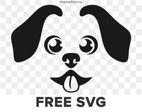 Cute Dog Face Svg - Download for Free