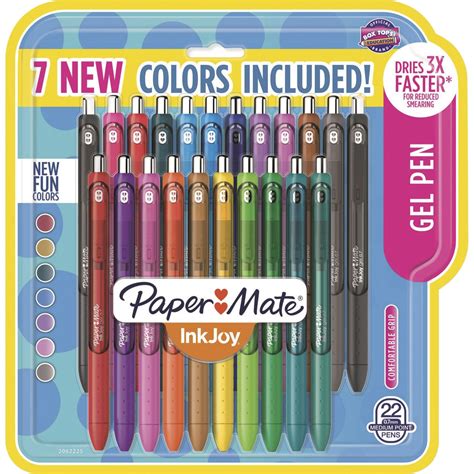 Office Equipment & Supplies Medium 0.7mm 4 Pack Paper Mate InkJoy Gel Pens RETRACTABLE Papermate ...