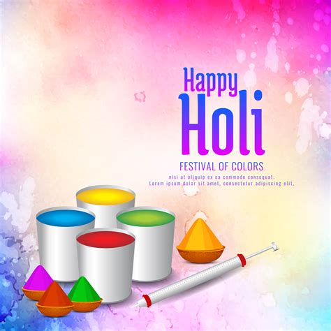 Beautiful Happy Holi celebration background design 343887 Vector Art at Vecteezy