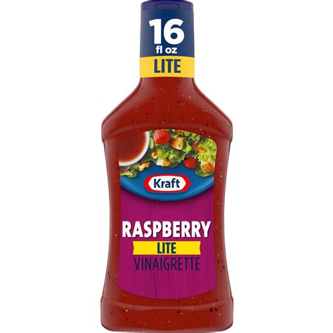 Kraft Raspberry Vinaigrette Lite Salad Dressing, 16 fl oz Bottle - Walmart.com