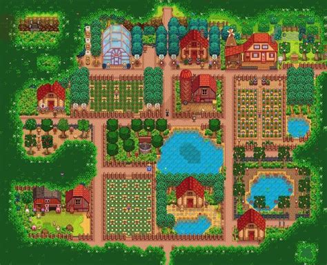 Stardew Valley Forest Farm Layout