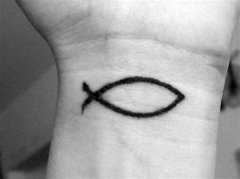 40 Ichthus Tattoo Designs For Men - Jesus Fish Ink Ideas