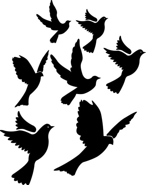 Flying Bird Stencils - ClipArt Best