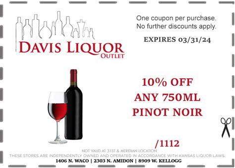 Current Coupons - Davis Liquor Outlet