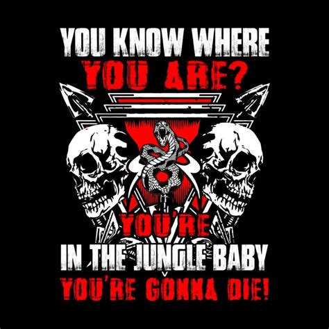 Welcome To The Jungle | Welcome to the jungle, Cat dark, Skull quote