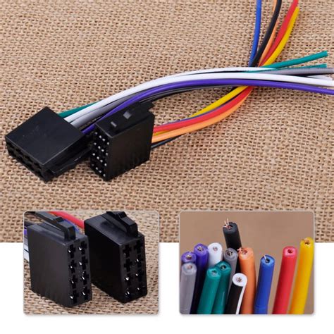 Universal ISO Radio Wire Harness Female Adapter Connector Cable for Car Stereo System FOR ...