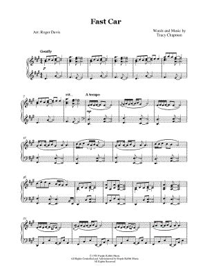 "Fast Car" Sheet Music - 32 Arrangements Available Instantly - Musicnotes