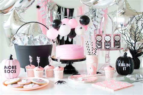 A Not so Spooky Pink Halloween Party for the kids