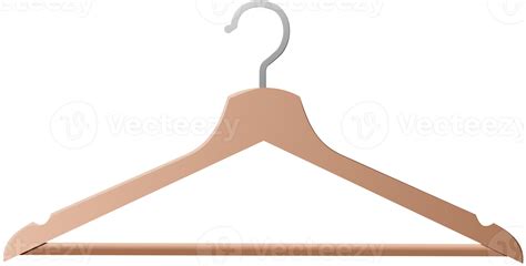 brown wooden clothes hanger flat illustration 11858299 PNG