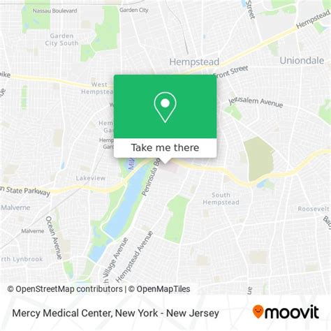 How to get to Mercy Medical Center in Rockville Centre, Ny by bus or train?