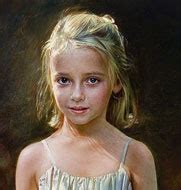 Little Girl Portrait, Painting by Robert Schoeller
