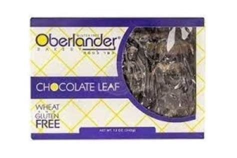 Buy Oberlander Chocolate Leaf Cookies 12 oz (... Online | Mercato