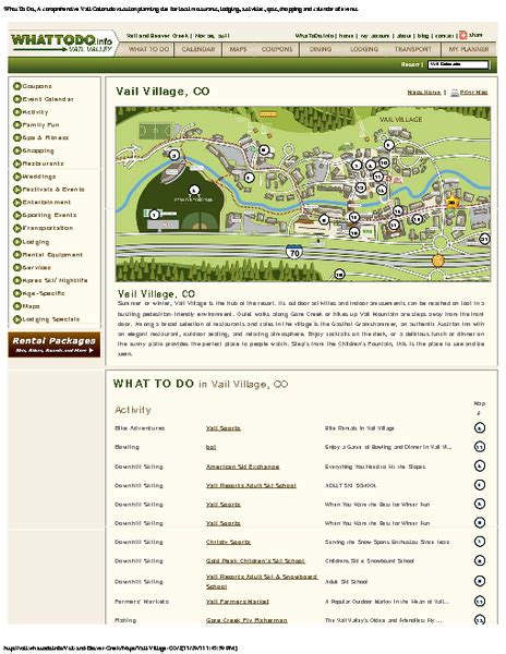 Vail Village Maps Map - vail village • mappery