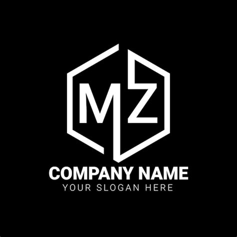 Premium Vector | MZ logo design template