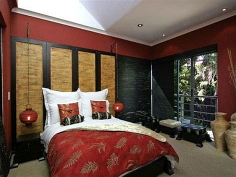 Modern Chinese-Themed Bedroom Design | Bedroom red, Asian style bedrooms, Bedroom themes