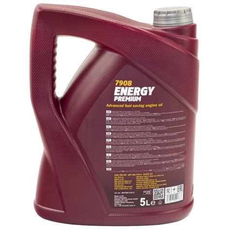 MANNOL Engine oil 5W-30 Energy Premium API SN 5 liters buy online, 20,95