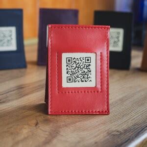 Custom Qr Code Menu, Leather Qr Code Sign, Restaurant Table Menu, Touchless Qr Menu, Scan to ...