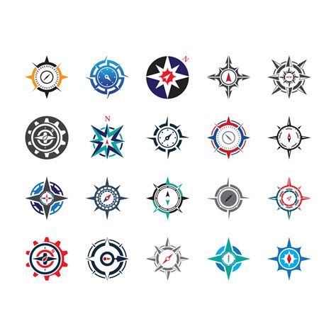 Compass logo template vector icon 9157503 Vector Art at Vecteezy