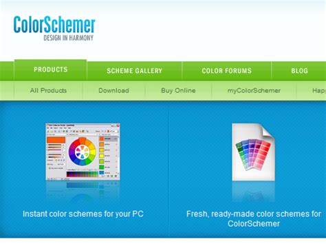 Color Scheme Designer, para crear paletas de colores | ElGeek