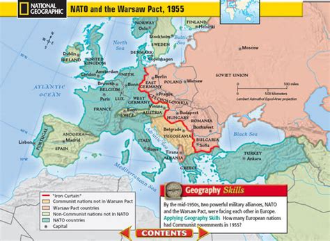 1955 Map Of Nato And Warsaw Pact Countries Hotsell | emergencydentistry.com