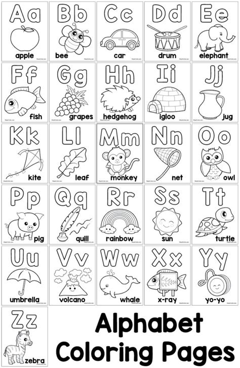 Alphabet Coloring Pages for Kids Alphabet Letters To Print, Letters For ...