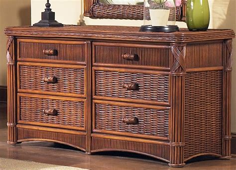 Rattan Double Dresser - Barbados | Wicker Paradise The Barbados Chest ...