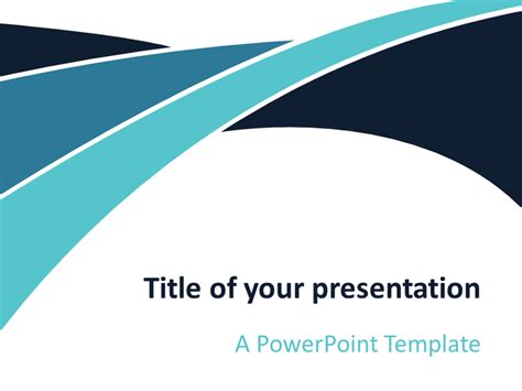 Blue Wave PowerPoint Template - PresentationGO.com