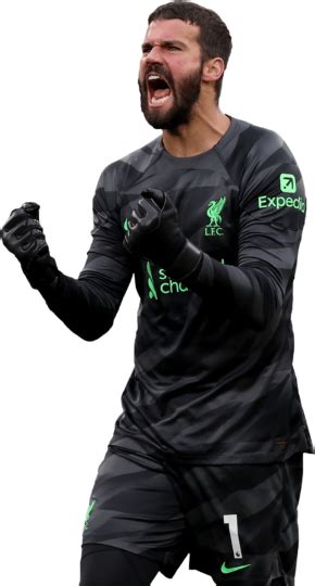 Alisson Becker Liverpool football render - FootyRenders