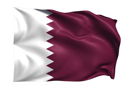 Qatar Waving flag Realistic Transparent Background 15309686 PNG