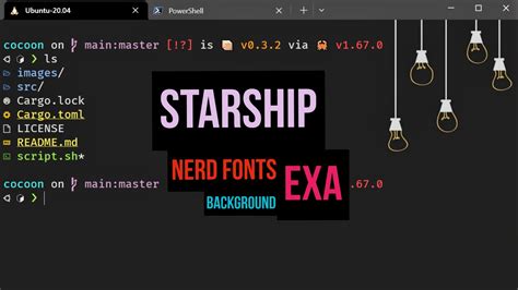 My Configs for a Fancy-Looking Terminal (starship, exa, fonts)