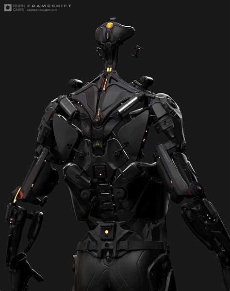 Exoskeleton GIF - FRAMESHIFT GAME CONCEPT ART, Andrea Chiampo | Robot concept art, Concept art ...