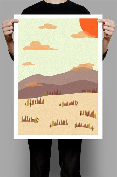 Autumn poster design on Behance