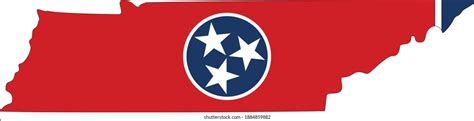 Tennessee flag.eps Royalty Free Stock SVG Vector