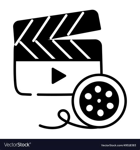 Film clapper Royalty Free Vector Image - VectorStock