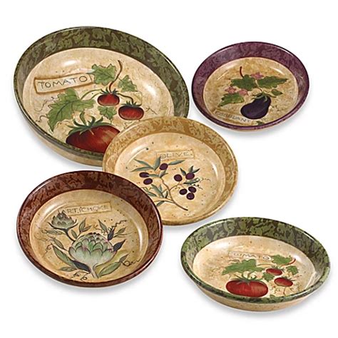 Sienna 5-Piece Pasta Bowl Set - Bed Bath & Beyond