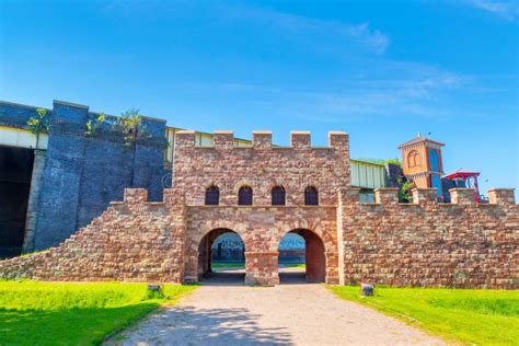 Mamucium, Former Roman Fort in Castlefield Area in Manchester, UK Stock ...