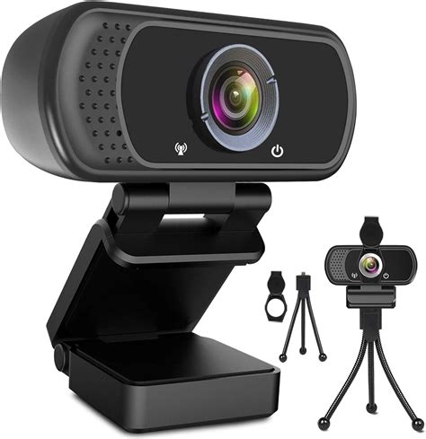 Webcam HD 1080p Web Camera, USB PC Computer Webcam with Microphone ...