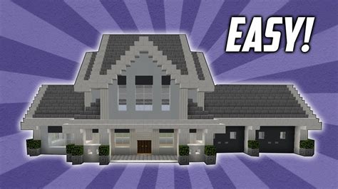 Minecraft: How To Build An Easy Suburban House Tutorial (#2) - YouTube