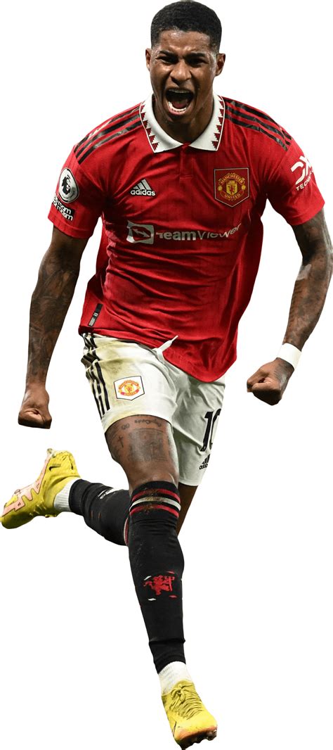 Marcus Rashford Manchester United football render - FootyRenders