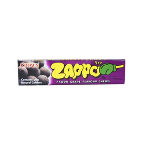 Zappo Sour Grape Flavour Chews 26g | USA Candy Factory