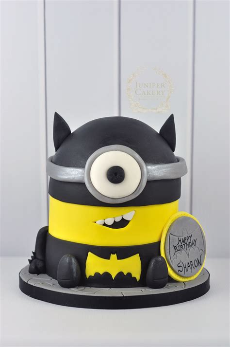 Batman Themed Minion Cake! - Juniper Cakery | Bespoke Cakes in Yorkshire & the Humber