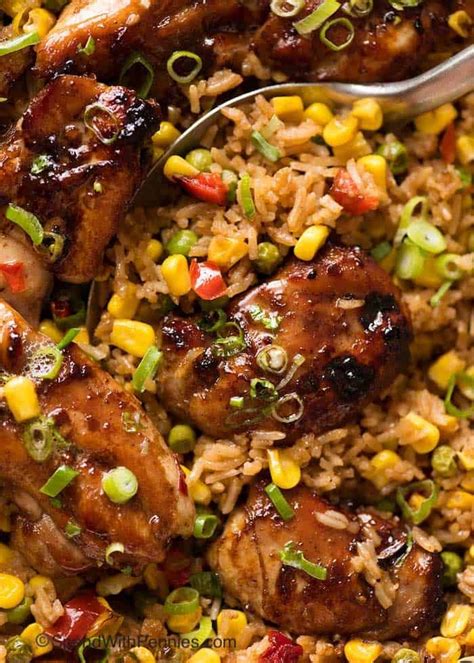 Baked Chinese Chicken and Rice | Chinese chicken rice recipe, Chicken rice recipes, Asian recipes