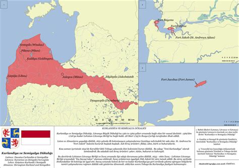 Duchy of Courland and Semigallia with their overseas territories : MapPorn