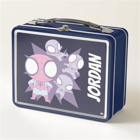 Mini Spider-Man Poses Metal Lunch Box | Zazzle