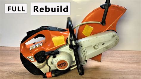 Full STIHL Concrete Saw Rebuild in 9 minutes! Stihl TS 420 (Basically with three tools) - YouTube