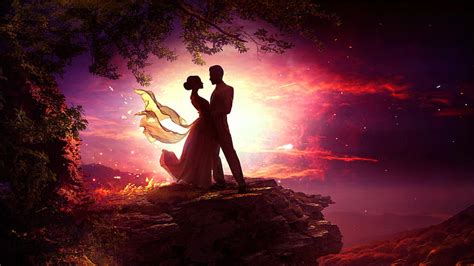 Dancing Couple In Moonlight, love, dancing, couple, artist, artwork ...