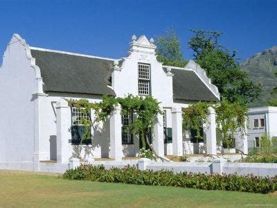 'Cape Dutch Architecture, Early 19th C. Stellenbosch, South Africa' Photographic Print - Fraser ...