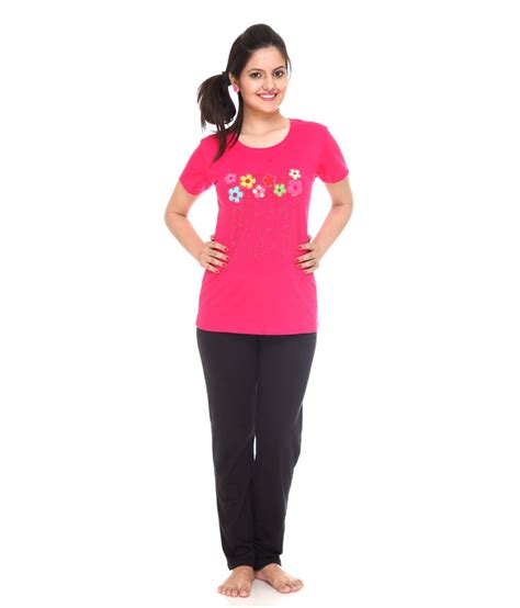 Buy Meei Pink Cotton Nightsuit Sets Online at Best Prices in India ...